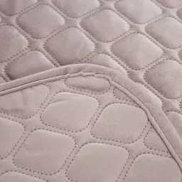 Покривало ТЕП велюрове Velour Elderberry Ромб круглий 180x240 см темно-рожеве - мініатюра 6