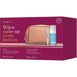 Набір в косметичці Pupa Kit Vamp: Туш для вій Volume Mascara + Мус для обличчя Mousse Me Softly (1067487) - мініатюра 2
