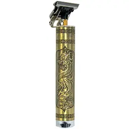 Машинка для стрижки чоловіча Дракон золотистий триммер для бороди PROFESSIONAL HAIR CLIPPER JX-1818
