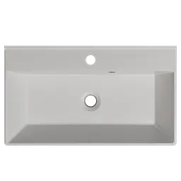Раковина матова врізна Amidicon Rubicon 60 600x350 з литого каменю RUBICON_60_MAT, Білий матовий - мініатюра 4