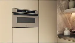 Whirlpool Мікрохвильова піч Whirlpool вбудована, 31л, електронне упр., 1000Вт, гриль, дисплей, бежевий - мініатюра 6