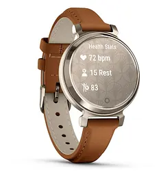 Смарт-годинник Garmin Lily 2 Classic Cream Gold with Tan Leather Band (010-02839-02) - мініатюра 3