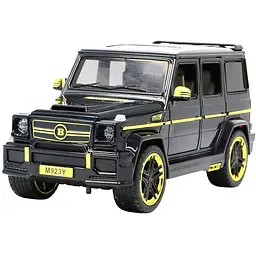 Колекційна металева модель позашляховика АвтоЕксперт Mercedes-Benz G65 AMG Brabus із золотими вставками, інерцією, світлом та звуком 1:24