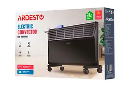 Конвектор ARDESTO підлоговий/настінний 2,0 кВт, площа обігріву 20 кв.м., чорний (CHB-2000MBD) - мініатюра 13
