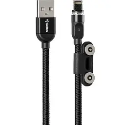 Магнітний USB кабель Gelius Pro Magenta GP-UC-U013u 3в1 (MicroUSB/iPhone X/Type-C) Black - мініатюра 7