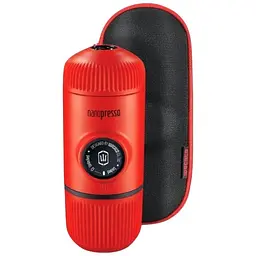 Кавоварка портативна Wacaco Nanopresso Moss Green з кейсом Червоний (1100-4897066230351)