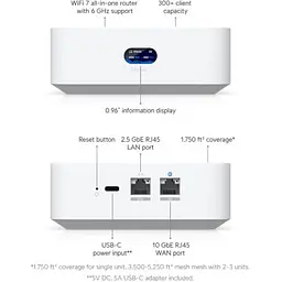 Маршрутизатор Ubiquiti UniFi Express 7 (UX7) - мініатюра 7