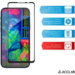 Скло захисне ACCLAB Full Glue ZTE Blade V30 Black (1283126515743) - мініатюра 5