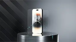 Захисне скло iLera DeLuxe Frosted Cover Glass для Apple iPhone 15 Pro Max (iLFrDL15PrMx) [93398] - мініатюра 3