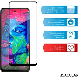 Скло захисне ACCLAB Full Glue Moto G04 Black (1283126594250) - мініатюра 5