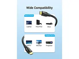 Кабель Vention HDMI to HDMI v2.1 2m Black (AANBH) - мініатюра 3