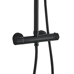 Душова система Globus Lux Termostatic R GLA-0040T-BB, Чорний матовий - мініатюра 4