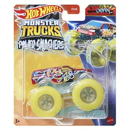 Базова машинка-позашляховик Hot Wheels Monster Trucks Power Smashers 1:64 в асортименті (HYJ19) - мініатюра 6