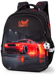 Шкільний ортопедичний рюкзак 6 в 1 для хлопчика School Standard 38х30х18 см з Машиною для молодших класів (SET 170-69)