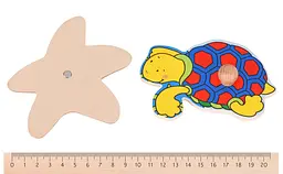 Пазл-вкладиш Goki Морські мешканці, 5 елементів (57515G-4) - мініатюра 3