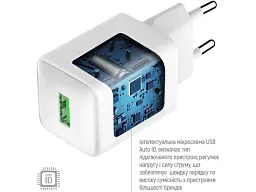 Мережевий зарядний пристрій ColorWay 18 W White (CW-CHS063Q-WT) - мініатюра 6