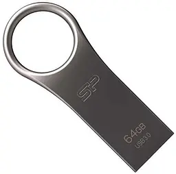 Флеш-накопичувач Silicon Power USB 64G usb3.1 Jewel J80 Metal Titanium (SP064GBUF3J80V1T) - мініатюра 3