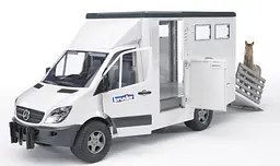 Машинка Bruder МВ Sprinter Транспортер для тварин, з конячкою (02533) - мініатюра 3