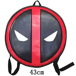 Круглий рюкзак Marvel Deadpool Superhero Logo чорно-червоний (rucksack DP 205) - мініатюра 5