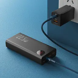 Портативна батарея Powerbank Baseus Adaman Metal Digital Display 30000 mAh 22.5W QC3.0 PPIMDA-C0A - мініатюра 8