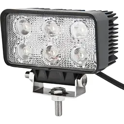 LED фара Brevia Flood Ближнє світло 10-30V 18W (6x3W) 1320Lm EPISTAR WHITE Алюмінієвий корпус IP68 (10612QFX1)