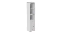 Пенал Анжело Ferrum-decor на 3 полиці із 4 ящиками 1900x400x380 ДСП Білий 16 мм (FRD-104923) - мініатюра 3