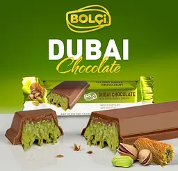 Дубайський шоколадний батончик Bolci Dubai Chocolate Bar 30 г - мініатюра 2