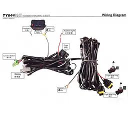 LED Протитуманні фари для Toyota Prado FJ150 2017-12V 6W з проводкою Комплект (TY-946LED-3) - мініатюра 6