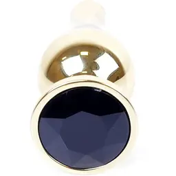 Анальна пробка Boss Of Toys Boss Series - Jewellery Gold Butt Plug Black, BS6400065, Золотий / Чорний - мініатюра 2