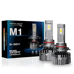 Комплект світлодіодних ламп Infolight M1 9005 55W - мініатюра 7