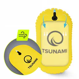 Буй для плавання TSUNAMI Basic надувний Yellow (P-5907739316806) - мініатюра 10