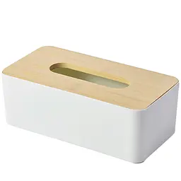 Органайзер для серветок МВМ My Home Scandinavia 24.9х12.8х9.2 см білий (FH-42 WHITE/WOOD)
