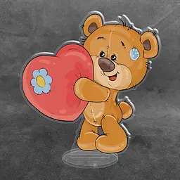 Акрилова колекційна фігурка Love is… Ведмедик Тедді 15 см