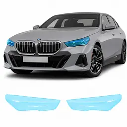 Антигравійна захисна бронеплівка за лекалами для BMW 5 Series G60 2023- оптика (фари та ПТФ)