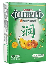 Льодяники від болю в горлі Wrigley's Doublemint Loquat Pear Flavor 20.5г - мініатюра 2