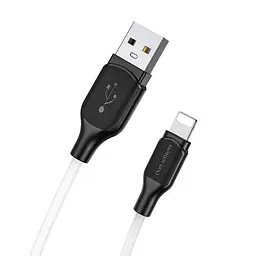 Кабель Borofone BX42 Encore silicone for Lightning 2.4A/1 м білий
