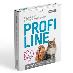 Нашийник ProVET Profiline для котів і собак 35 см фуксія інсектоакарицид - мініатюра 8
