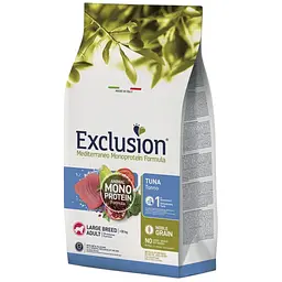 Корм Exclusion Adult Tuna Large Breed для дорослих собак великих порід з тунцем 12 кг