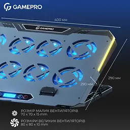 Підставка для ноутбука GamePro CP1040 [144499] - мініатюра 6