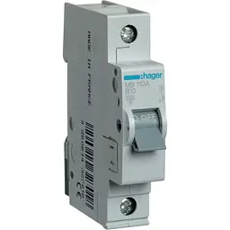 Автоматичний вимикач Hager 1P 10A C 6kA ( MCN110 )