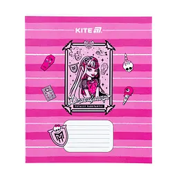 Зошит Kite Monster High, 12 аркушів, коса лінія (MH25-235), в асортименті - мініатюра 7