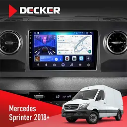 Штатна магнітола Mercedes-Benz Sprinter (W906) 2018+ Decker D10-006 4x64, 4G Decker (НФ-00008901)