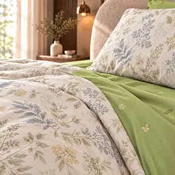 Комплект постільної білизни Love You Sage 1,5-спальний 160×220 см сатин 200TC зелений (ly31088) - мініатюра 3