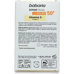 Сироватка для обличчя Babaria Вітамін D SPF 50, 30 мл - мініатюра 2