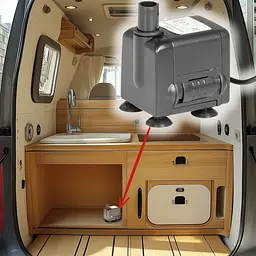 Помпа підйомна Kruger Meier HydroSpark 650 - міні насос 12V, 450 л/год - мініатюра 9