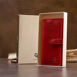 Жіночий шкіряний гаманець GRANDE PELLE 9х18х1,5 см acs0016011 - мініатюра 9