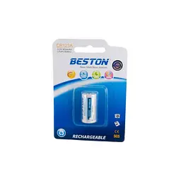 Акумулятор Beston CR123A (16340) 600mAh Lithium (AAB1844) - мініатюра 2