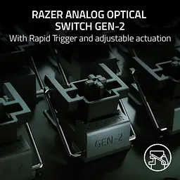 Клавіатура Razer Huntsman V3 Pro TKL RGB 84key Analog Optical Switches ENG/UKR Black (RZ03-04980100-R3M1) - мініатюра 6