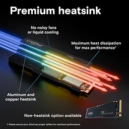 Накопичувач SSD M.2 2280 1TB T705 with Heatsink Micron (CT1000T705SSD5) - мініатюра 7