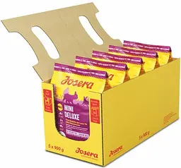 Упаковка сухого корму для дорослих собак Josera Mini Deluxe 5 шт по 900 г (4032254745174)